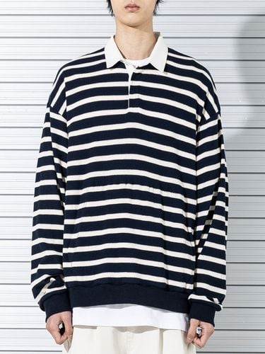 RUGBY WAFFLE STRIPE CREWNECK MSTLS002 - MASSNOUN - Modalova