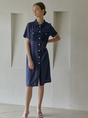 Paula Dress_Navy - molto - Modalova