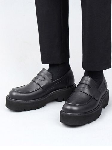 Hi-Commando Sole Leather Loafers - DAVID STONE - Modalova