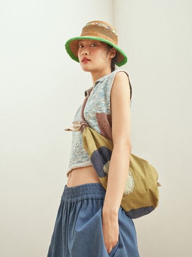 Boni Straw Hat - Green - MISU A BARBE - Modalova