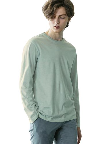 Crew Neck Supima Cotton T-Shirt_Mint - birbante - Modalova