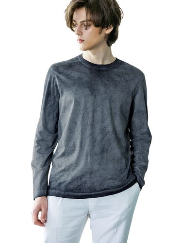 Crew Neck Supima Cotton T-Shirt_Navy - birbante - Modalova