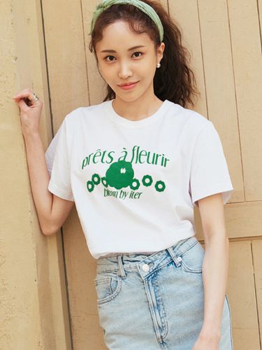 Bloom Flower Logo T-Shirt_White - ITER - Modalova