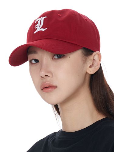 L Logo Ball Cap_Burgundy - LUOESPAC - Modalova