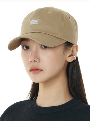 Scribble Ball Cap_Beige - LUOESPAC - Modalova