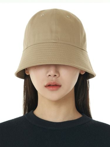 Overfit Round Bucket Hat_Beige - LUOESPAC - Modalova