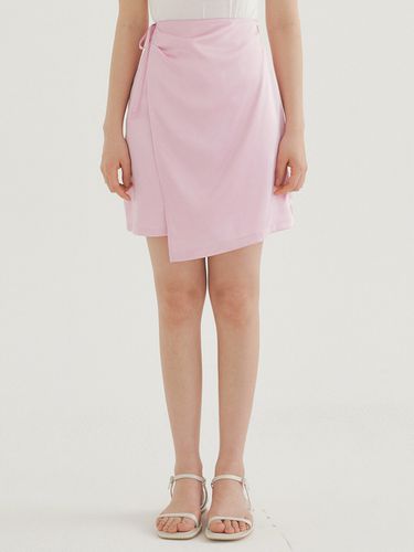 RCP Satin Wrap Mini Skirt Pink - REORG - Modalova