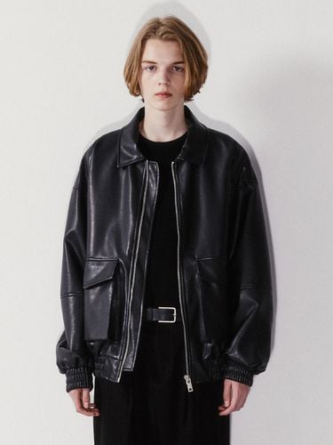 Vegan Leather Jacket Black - V2 - Modalova