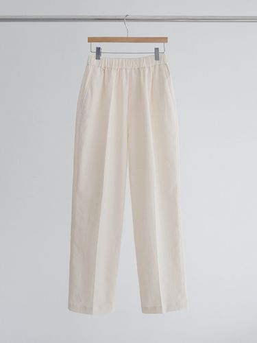 Linen and Cotton-Blend Banding Trousers IV - LIEU HOMME - Modalova