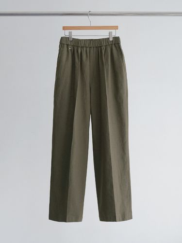 Linen and Cotton-Blend Banding Trousers - LIEU HOMME - Modalova