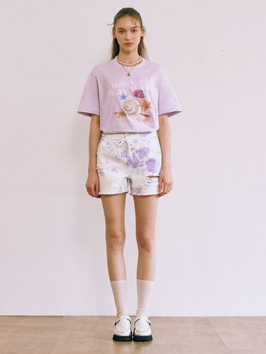 Tie-Dye Short Pants Lavender - ROLAROLA - Modalova