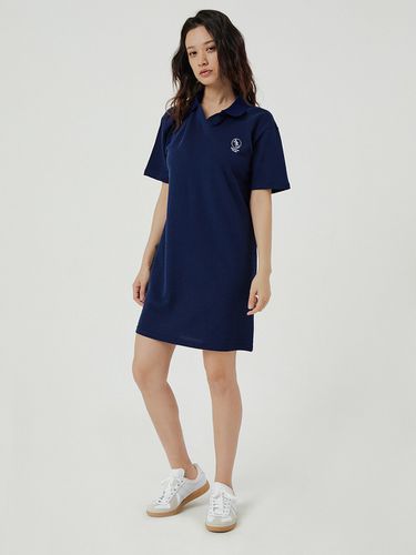 Collar Pique Dress_Navy - Awesomestudio - Modalova