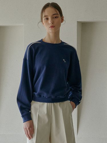 Color Line Sweatshirt_Navy - molto - Modalova