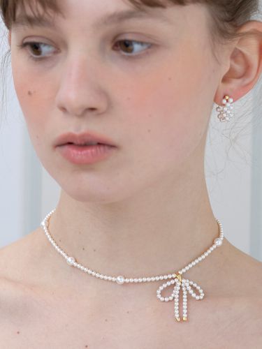 Pearl Petit Ribbon necklace - FANTASTIC PLANET - Modalova