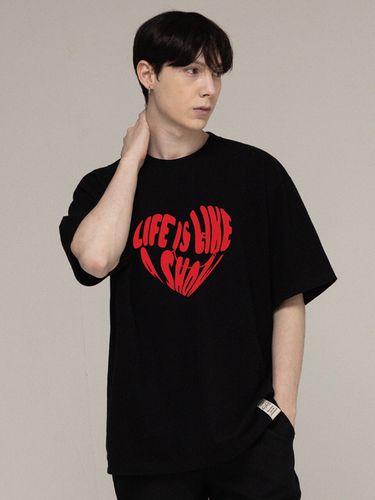 Unisex] Big Life Logo Heart Smile T-Shirt 5 Color - GRAVER - Modalova