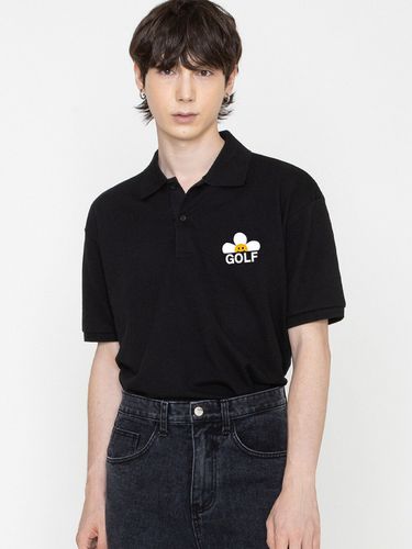 Unisex] Golf Flower Smile Polo - GRAVER - Modalova