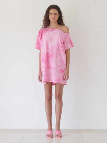 Wave Mini Dress_Pink Tie Dye - EcommaE - Modalova