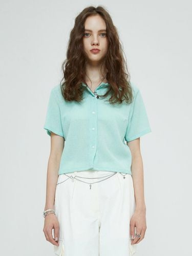 Relaxed Crinkle Shirt_Mint - SPERONE - Modalova