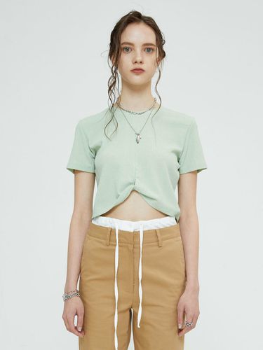 Twist Crop Top_Mint - SPERONE - Modalova