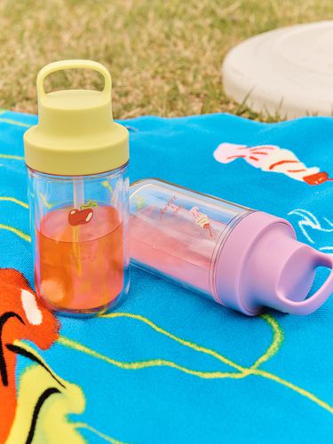 X ABANG] Summer Graphic Straw Bottle_2color - FRRW - Modalova