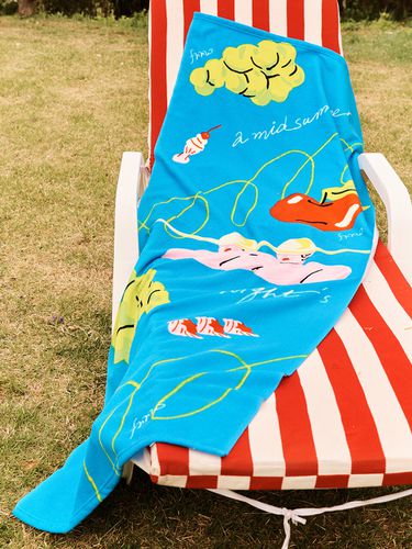 X ABANG] Summer Graphic Beach Towel - FRRW - Modalova