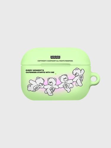 Cute Bear Friends Airpods Pro Hard Case [Green] - EARP EARP - Modalova