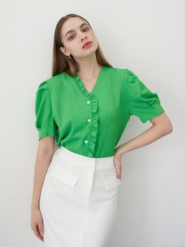 Frill Tuck Shirt (Green) - bibyseob - Modalova