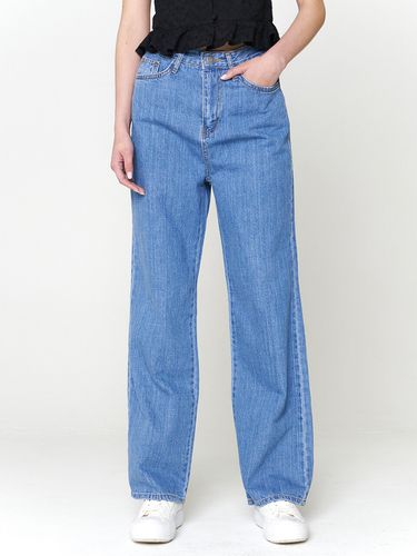 Semi Wide High Rise Stitch Summer Denim Pants - 320SHOWROOM - Modalova