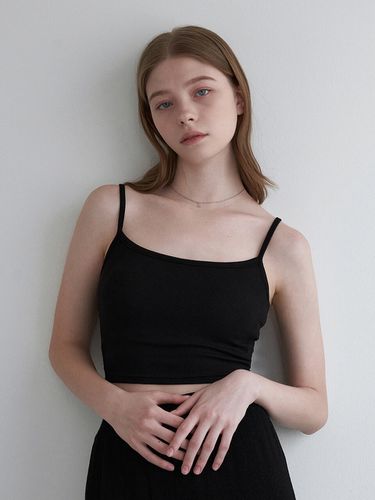 Basic Crop Bra Top_Black - ADAUL - Modalova