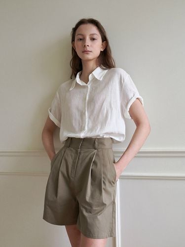 Pure Linen Cropped Shirt_IV - LOEIL - Modalova