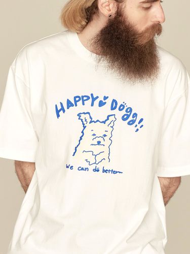 Happy Doggy Half Sleeve T-Shirt () - RADINEO - Modalova