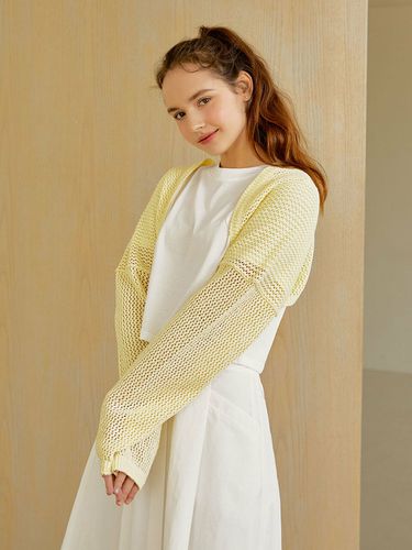 Summer Knit Bolero_Light Yellow - RE_L - Modalova