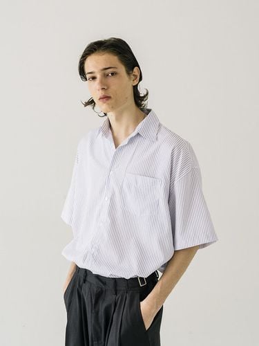 Stripe Short-Sleeve Shirt / - VASTIC - Modalova