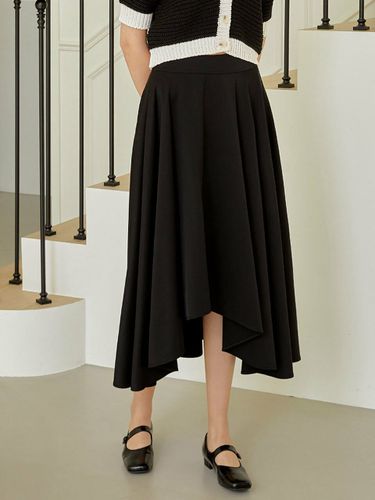 Unbalance Flare Skirt_Black - RE_L - Modalova