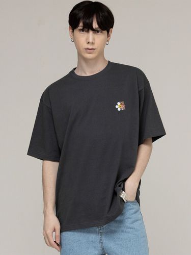 Flower Bear Graphic Half Sleeve T-shirt - GRAVER - Modalova