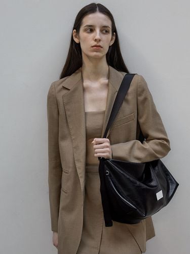 Leather Hobo Bag_2 Colors - FENNEC - Modalova