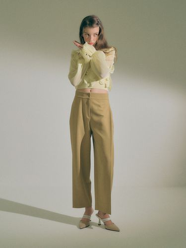 Side Pin Tuck Pants - DearK - Modalova