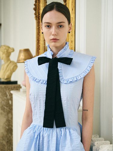 Wave Ribbon Collar_Blue - TAV - Modalova