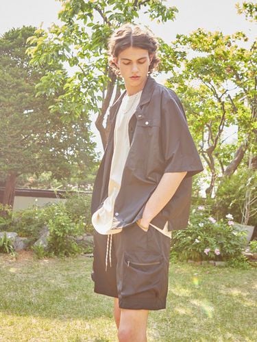 Utility Memory String Cargo Shorts_Black - Moth - Modalova