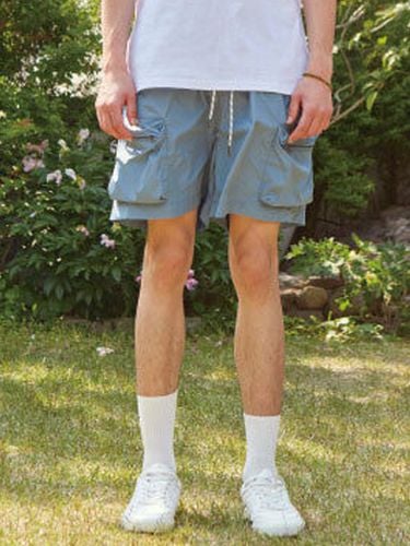 Utility Memory String Cargo Shorts_Sky Blue - Moth - Modalova