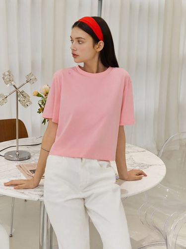 Flower Point Crop T-Shirt (Bright ) - kotelo - Modalova