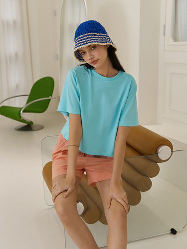 Flower Point Crop T-Shirt (Soda ) - kotelo - Modalova