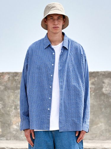 Minimal Overfit Linen Check Shirt MLS220 2 Colors - MINIMAL PROJECT - Modalova