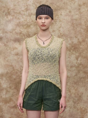 KNIT VEST OLIVE - UNALLOYED - Modalova