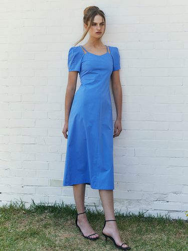 Paper Strap Dress (Cobalt Blue) - LETQSTUDIO - Modalova