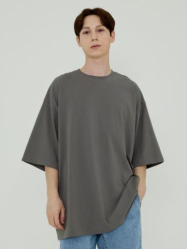 Pigment Over Short Sleeve Tee Gray - OTHERFITS - Modalova