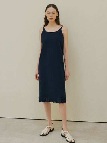 Crochet Knit Dress_Navy - octette - Modalova