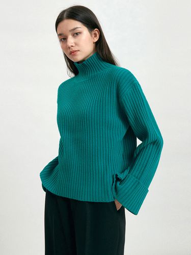 Wool Roll-Up Knit_Blue Green - octette - Modalova