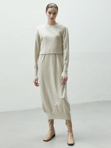 Ballerina Knit Dress (Beige) - octette - Modalova