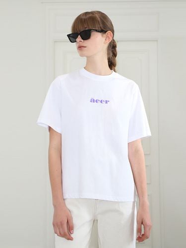 Tshirts Iconic Logo_ Purple White - AEER - Modalova